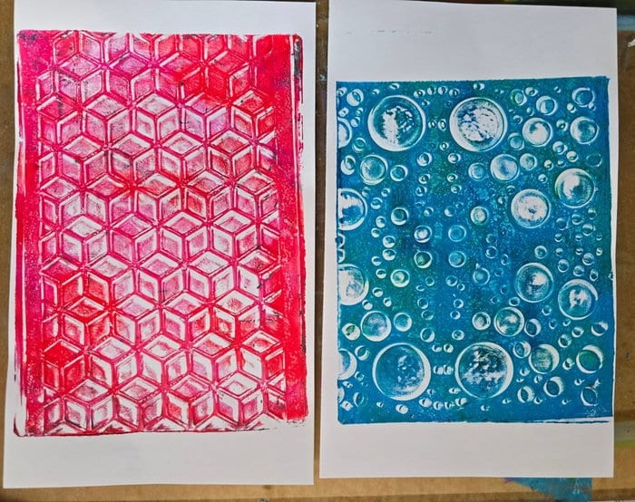 Discovered gel plate printing this fall. Still learning lots from mistakes but here are some from last weekend that I liked