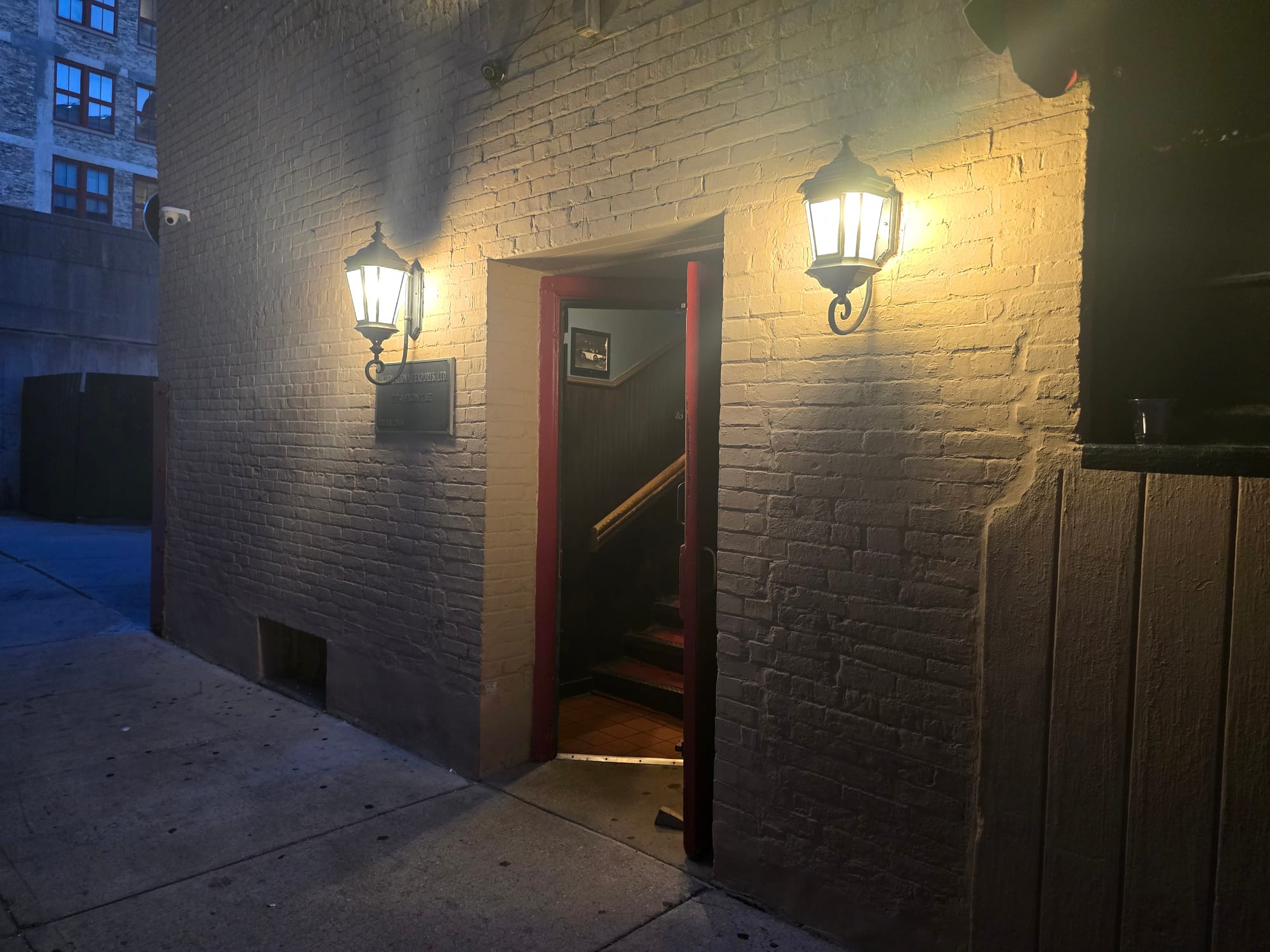 Secret alleyway entrance
